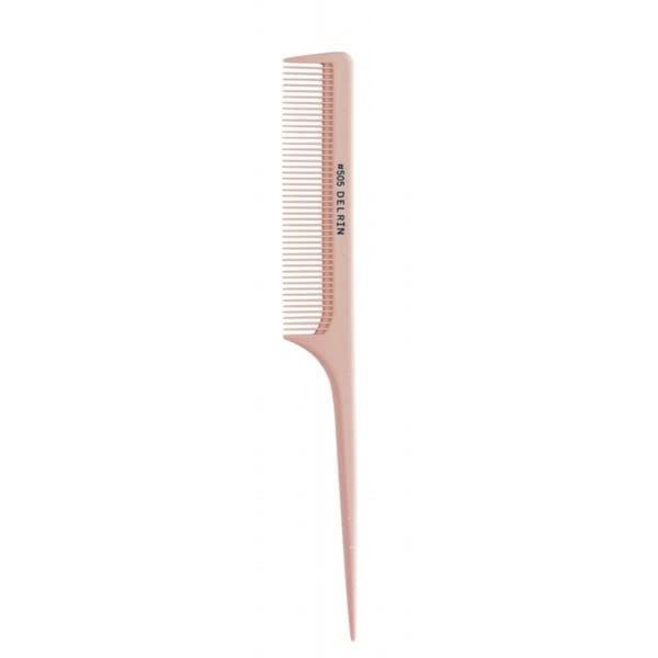 Delrin Comb No. 505 Total length about 20 cm safety pink