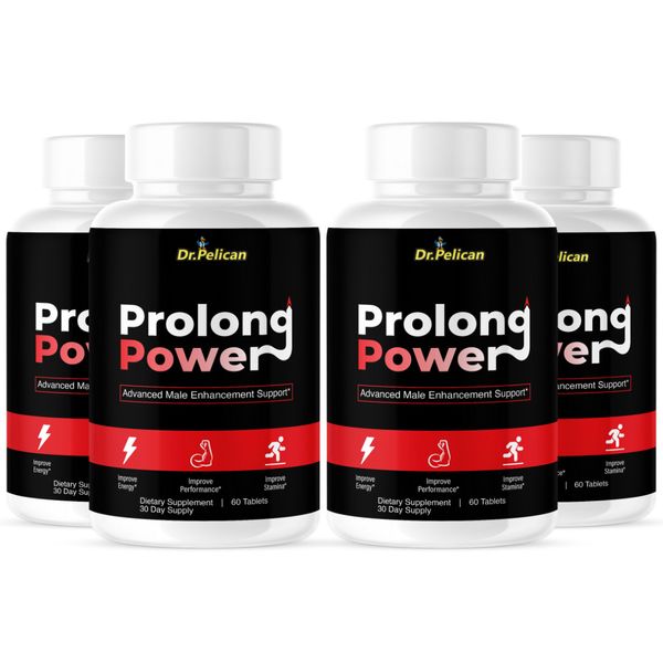 Prolong Power - Men's Health & Performance- 4 Bottles- 240 Tablets