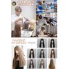 EmGrande DY23A Premium Line Wig, Supervised by Active Top Stylists, 6 Piece Set, Rich Line, Women's Wig, Long, Face Effect, Ash Beige