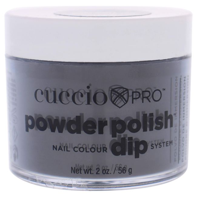 Cuccio Colour Powder Nail Polish - Lacquer For Manicure And Pedicure - Highly Pigmented Powder That Is Finely Milled - Durable Finish, Flawless Rich Color - Easy To Apply - Midnight Black - 1.6 Oz