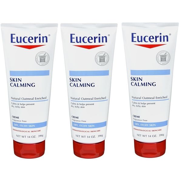 Eucerin Skin Calming Creme Tube 14oz (3 Pack)
