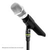 Gravity MS CLMP 34 Microphone Clamp for Handheld Transmission Microphones, 34-42 mm Diameter, Black