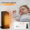[LCD DISPLAY+TIME OFF] 1500W Electric Space Heater Adjustable Coil Heating Fan