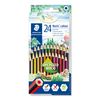 Staedtler - Noris Colour 185 - Double Layer 24 Colour Wopex Crayons Cardboard Case Assorted Colours