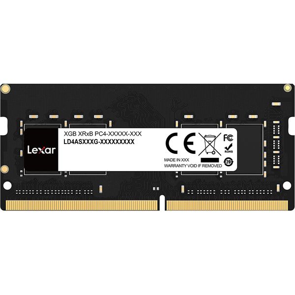 Lexar SODIMM DDR4 RAM 8GB 3200 MHz, 260-Pin SODIMM Laptop Memory, High Performance SO-DIMM, PC Laptop Computer Memory (LD4AS008G-B3200GSST)