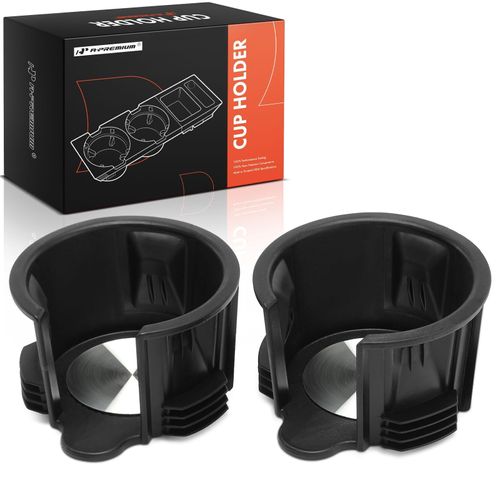 A-Premium 2Pcs Cup Holder Compatible With Land Rover Range Rover 2007-2021, Discovery 2017-2021, Sport 2015-2021, LR2, LR3, LR4, Defender 90 110, Front, in Center Console