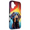 iPhone 16 Colorful Geometric Dog Labrador Case