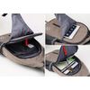 WATERFLY Crossbody Sling Backpack Sling Bag Travel Hiking Chest Bags Daypack (Flaxen)