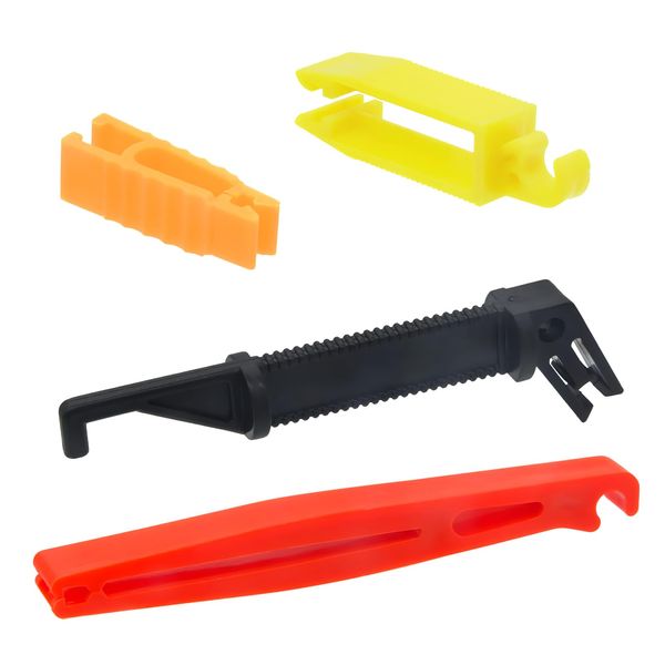 4PCS Blade Glass Fuse Puller Insertion Tool Set Fuse Puller Extraction Tools Mini Plastic Fuse Removal Tools for Car Motorcycle Truck Fuses Relacement, DIY Essential Tool for Car Owner