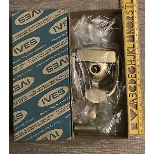 IVES Brass Door Knocker 6 1/2 Inches With Peep Hole