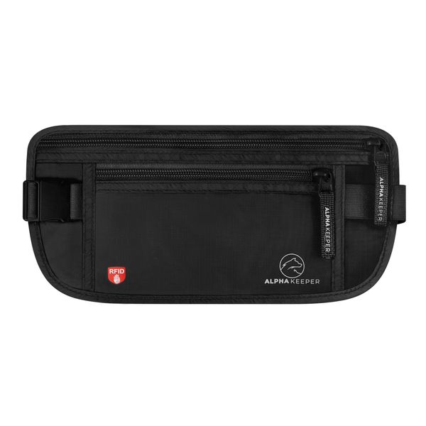 Money belt for travel - RFID slim passport holder men/women travel wallet hidden pouch under clothes to protect your information and money travel fanny pack/bag travel essentials