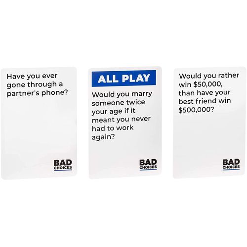 BAD CHOICES Party Game + After Dark Edition Set - Hilarious Adult Card Game for Friends, Fun Parties and Board Games Night with your Group
