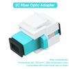 Duogalia 25-Pack SC-OM3 Fiber Optic Coupler Keystone Jack Modular for Patch Panels and Wall Plates
