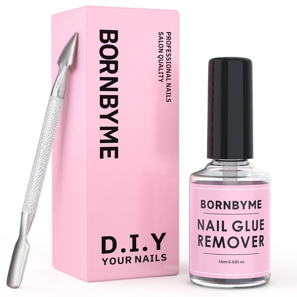 Nail Glue Remover, BORNBYME Nail Remover for Press on Nails Acrylic Fake Flase Nails