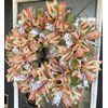 Modern Farmhouse Carrot, Plaid & Polka Dot Easter Front Door Wreath Spring Decor