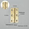 6Pcs Door Hinges,Heavy Duty Brass Folding Hinges for Gate,Window,Drawer 2.5inch Brass