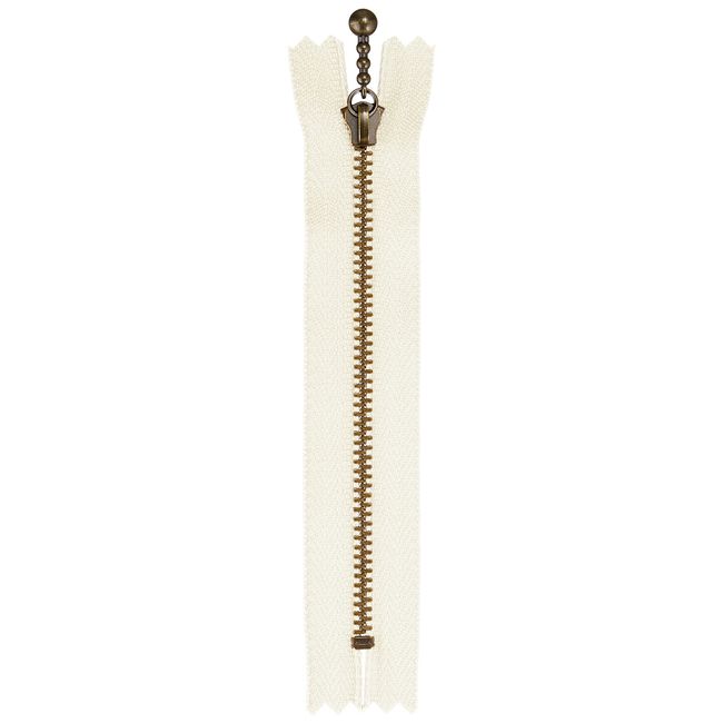 Y.K.K 3GKB-12 Antique Gold Ball Fasteners, Fasteners, Pack of 10, Length 4.7 inches (12 cm), #571, Light Beige