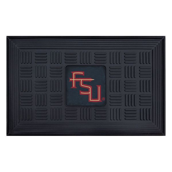 FANMATS 11355 Florida State Seminoles Heavy Duty Vinyl Medallion Outdoor Door Mat - 19.5in. x 31in.