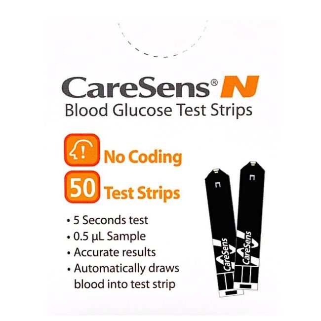 CareSens N Diabetic Test Strips for Blood Glucose Testing - 50 Test Strips