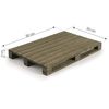 LACOR 61058 Mini Pallet, Wood, Multicoloured