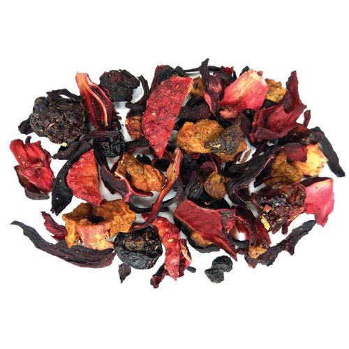Strawberry Fields Hibiscus Herbal Fruit Tea - Caffeine Free Loose Leaf Bulk Berries Herbs and Fruit - 1 Pound (16 Oz) Pouch
