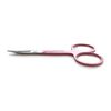 Precision Stainless Steel Eyebrow Tweezers Set In Pointed And Slanted Tip, Curved Brow Scissors, Comes With Pink Travel Case