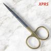 TC Iris Scissors, 4-1/2", Curved, One Serrated Blade, Premium German Stainless