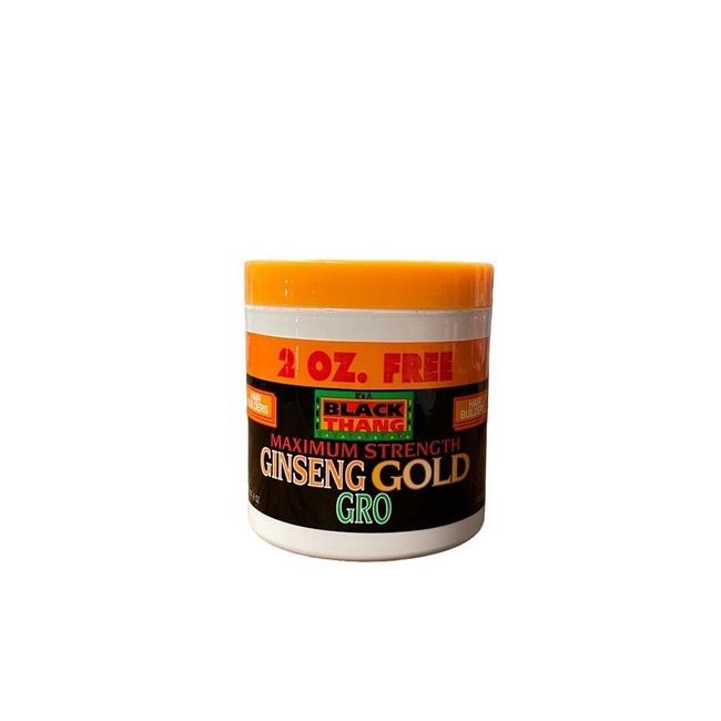 BLACK THANG MAXIMUM STRENGTH GINSENG GOLD GRO HAIR BUILDERS 6 Oz