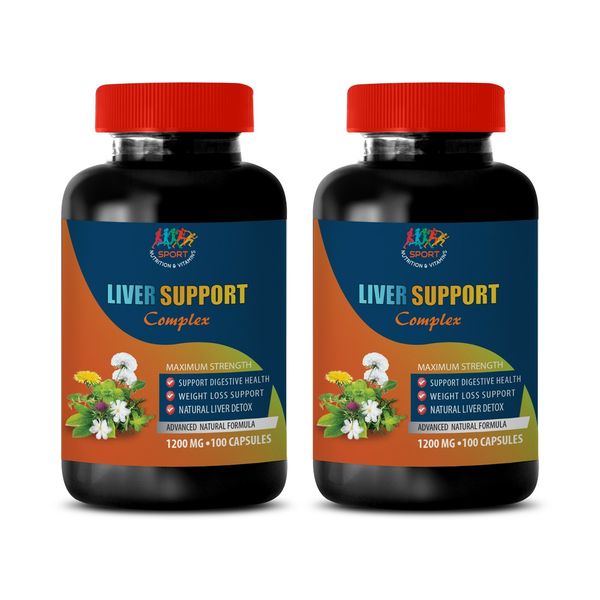 liver protection - LIVER SUPPORT COMPLEX - natural supply 2 Bottles 120 Capsules