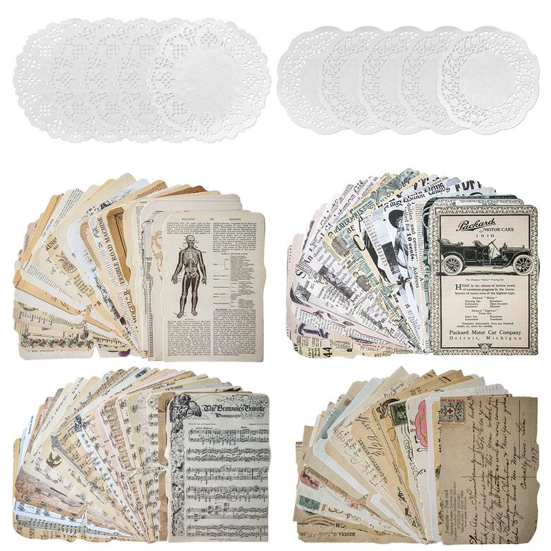 4 Packs Vintage Pattern Paper Scrapbooking Paper Decorative Paper ...