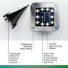 Bell + Howell Square 8 LED Outdoor Disk Lights Auto On & Off - 8 Pack
