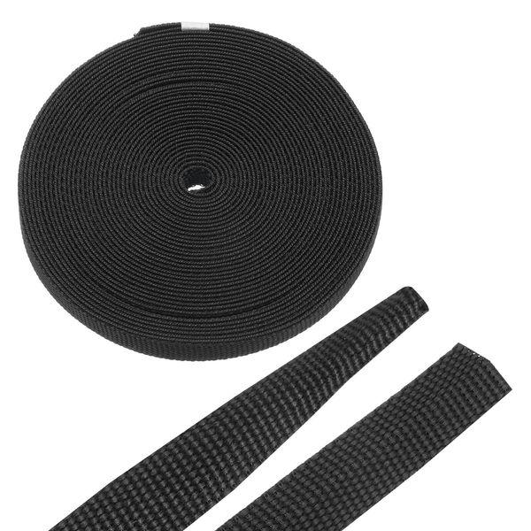 Braided Cable Sleeves , 1/4" 26ft Black PET Heat Shrinkable Cord Protector