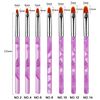 Olakin Nail Art Brushes Set[7 Pcs], Nail Art Painting Pen Brush Set, for Manicure Nail Art Design