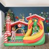 Christmas Bounce House 4 in 1 Trampoline, Slide, Inflator, Pool, Climbing Wall