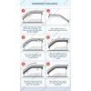 For 02-06 Toyota Camry Window Visor Vent Rain Sun Deflector Guard 4Pc Set