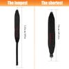 Big Teeth Golf Bag Shoulder Strap Single Padded Adjustable Universal Replacement with 2 Stainless Metal Hooks All Black