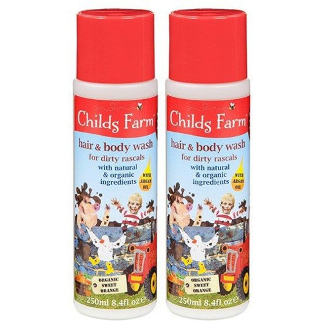 (2 Pack) - Childs Farm - Hair & Body Wash for Rascals | 250ml | 2 PACK BUNDLE