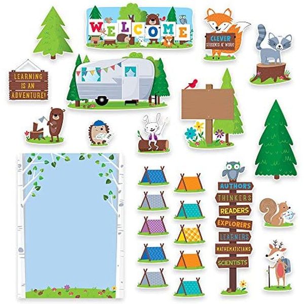 CTP Woodland Friends Welcome Bulletin Board, Classroom Decoration, 51 Pieces (Creative Teaching Press 7069)