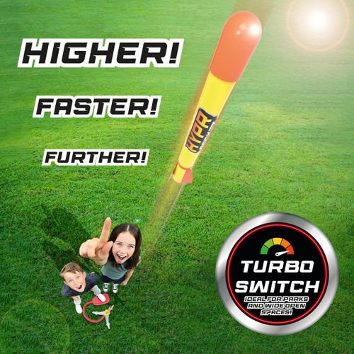 Hypr Rocket Launcher for Kids - Patented Designed, Reach up to 500 Feet, Dual Pack, 2 Launchers & 4 Rockets, Connectable Launcher, Kids Outdoor, Indoor Toys, Games for Kids, Outdoor Toys for Kids