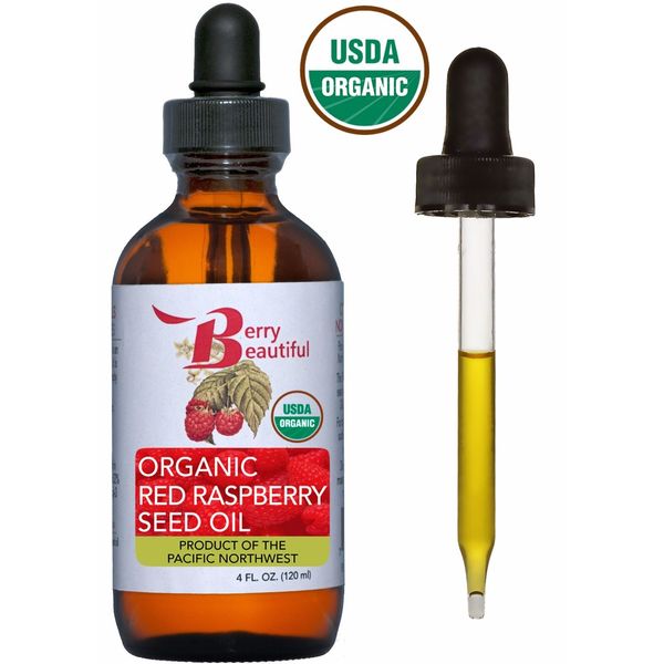 Certified Organic Red Raspberry Seed Oil - 4 fl. oz. (120 mL)