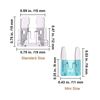 Standard & Mini Size Blade Fuses Assortment Kit Car Fuses Replacement Set 2A-40A