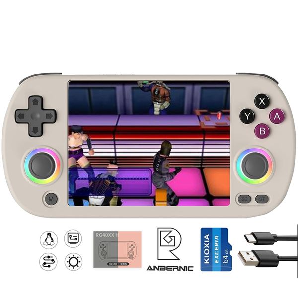 RG 40XXH Handheld Game Console rg40xxh 4.0'' IPS Screen Supports 5G WiFi Bluetooth HDMI and TV Output New Emulator RG40XX H