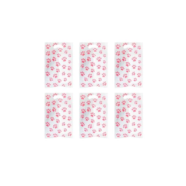 Damoff Multicoloured Dog Party Candy Bags - 10pcs, Disposable, Polypropylene (PP), Self Seal, Durable and Sturdy, Rectangular