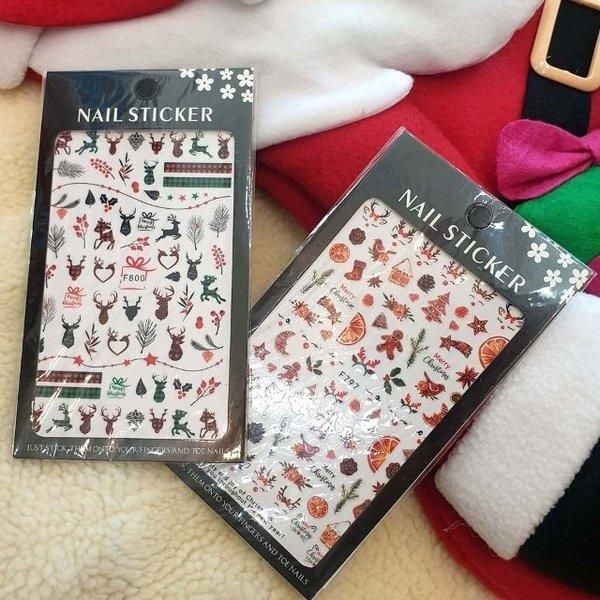 [Shinsegae Mall] Deco Sticker Christmas Nail Deco Pedi Sticker (W9A11E0)