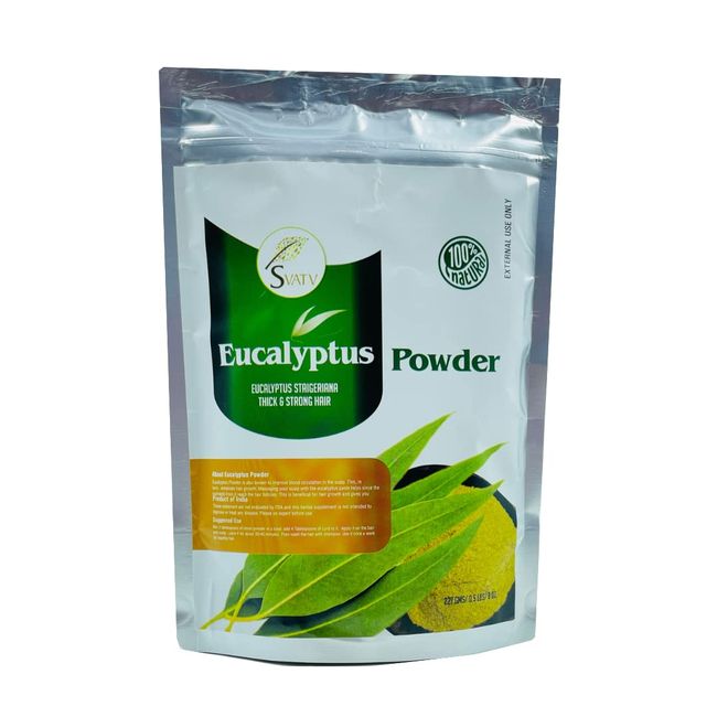 Svatv Eucalyptus Powder (Eucalyptus Staigeriana) | For Hair Growth | Soothes The Scalp |Good for Skin | Size - 227 Grams