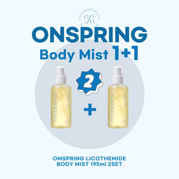 Onspring Onyang Hot Spring Water Licorice Theme Body Mist 195ml 2-piece set