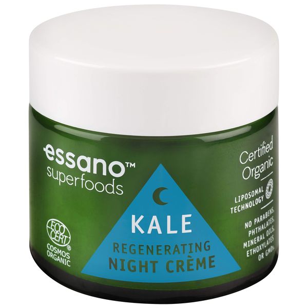 Essano Superfoods Certified Organic Kale Regenerating Night Crème, 50g