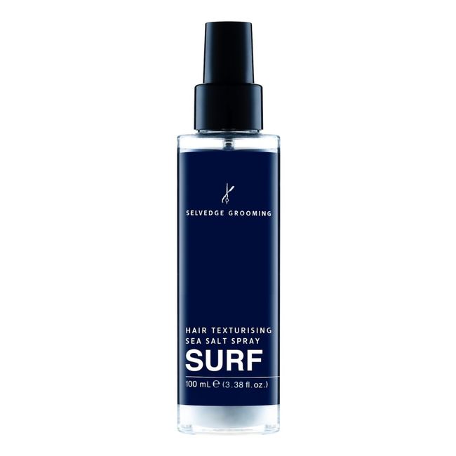 Selvedge Grooming Surf Hair Texturizing Sea Salt Spray for Men, Body & Texture, Matte Finish, Made in Italy, 3.38 fl oz