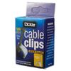 JDS HARDWARE Dencon 5mm White Round Cable Clips Box 100 Box 100