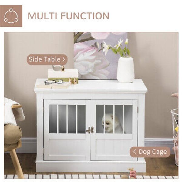 Large Dog Crate Heavy Duty Metal Pet Cage with Divider and Removable Tray